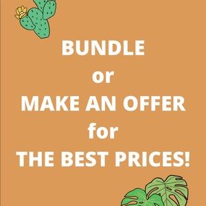 BUNDLE OR MAKE AN OFFER 🌿
